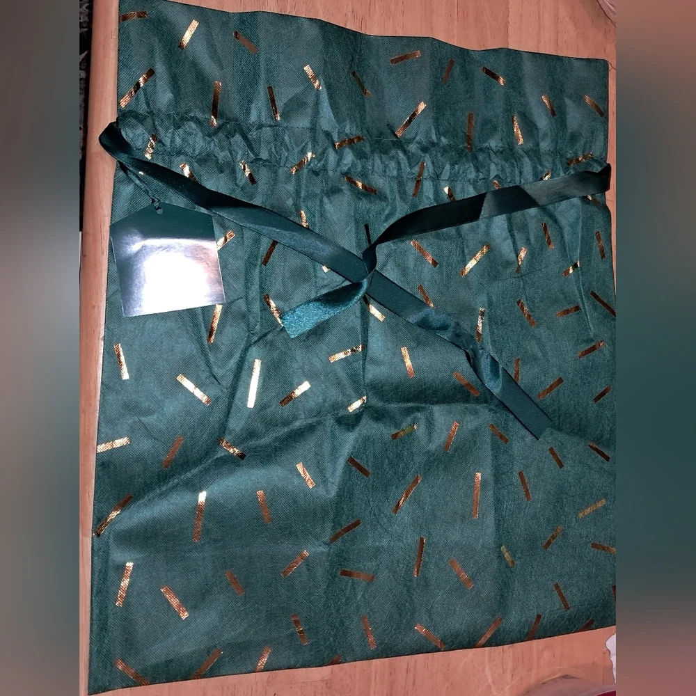 GIFT BAG GREEN & GOLD